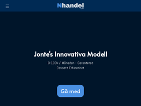 N-handel homepage screenshot