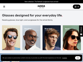 'nooz-optics.com' screenshot