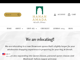 hananamada.com homepage screenshot