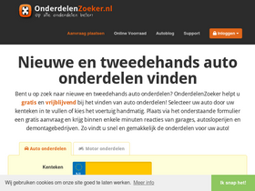 'onderdelenzoeker.nl' screenshot