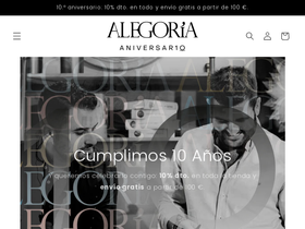 alegoriadecoracion.com homepage screenshot