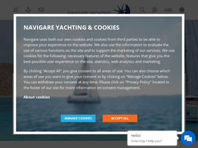 'navigare-yachting.com' screenshot