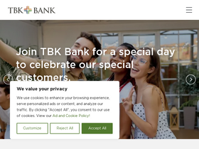 'tbkbank.com' screenshot