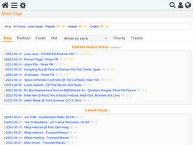 'mixesdb.com' screenshot