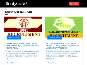 'studycafe.in' screenshot