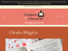 conjuroliterario.com homepage screenshot