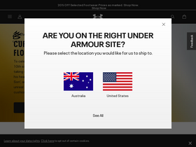'underarmour.com.au' screenshot