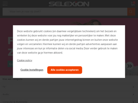 'selexion.be' screenshot