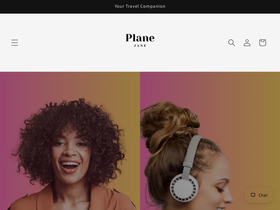 theplanejane.com homepage screenshot