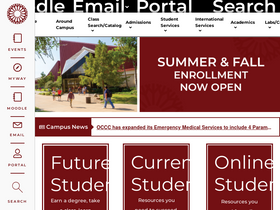 'occc.edu' screenshot