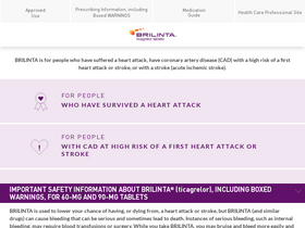 'brilinta.com' screenshot