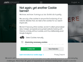 'jam-software.com' screenshot