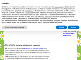 'abiecab.it' screenshot