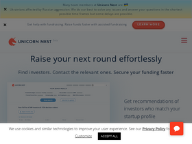 'unicorn-nest.com' screenshot