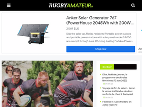 'rugbyamateur.fr' screenshot