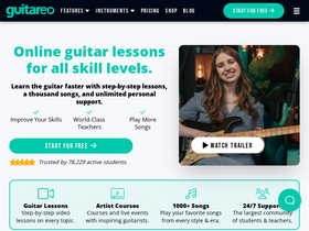 'guitareo.com' screenshot