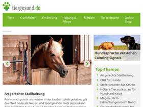 'tiergesund.de' screenshot