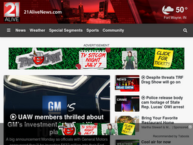 '21alivenews.com' screenshot
