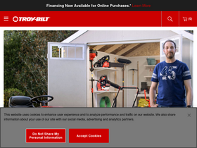 'troybilt.com' screenshot
