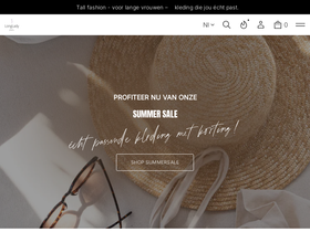 Longlady Fashion homepage screenshot