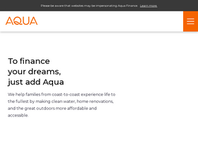 'aquafinance.com' screenshot
