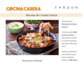 'cocina-casera.com' screenshot