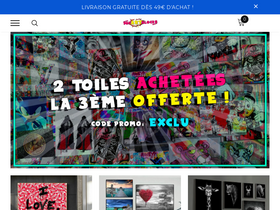 Popartblocks homepage screenshot