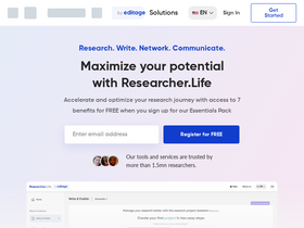 'researcher.life' screenshot