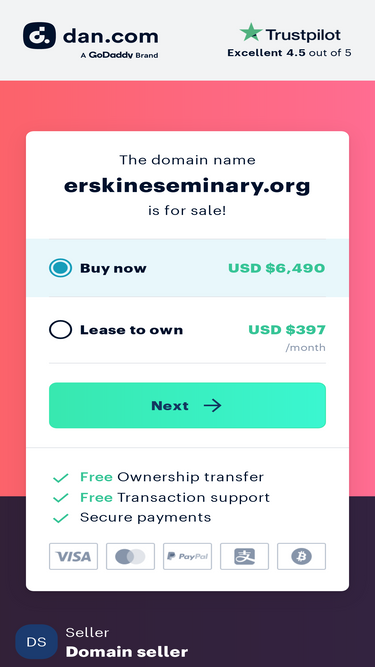 erskineseminary.org