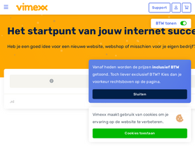 'vimexx.nl' screenshot