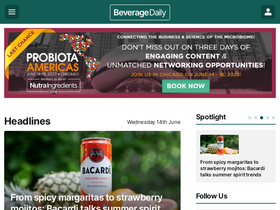 'beveragedaily.com' screenshot