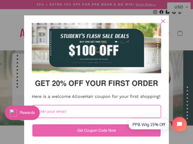 'allovehair.com' screenshot