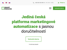 'smartemailing.cz' screenshot