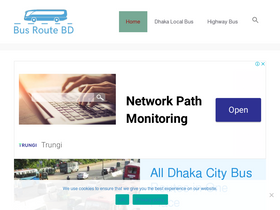 'busroutebd.com' screenshot