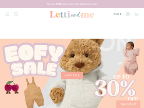 lettiandme.com.au homepage screenshot