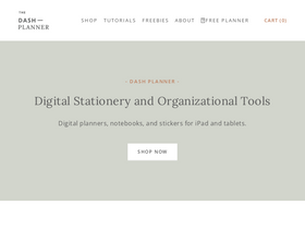 'thedashplanner.com' screenshot