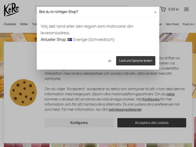 'koro-shop.se' screenshot