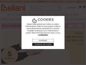 'beliani.nl' screenshot