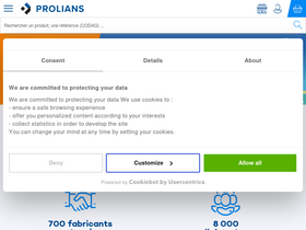 'prolians.fr' screenshot