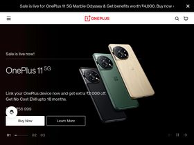 'oneplus.in' screenshot