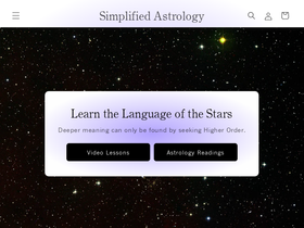 simplifiedastrology.com homepage screenshot