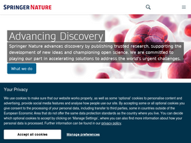 'springernature.com' screenshot