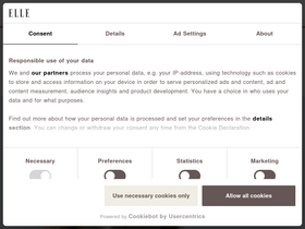 'elle.dk' screenshot