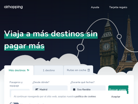 'airhopping.com' screenshot