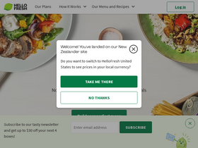 'hellofresh.co.nz' screenshot