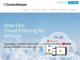 'contentkeeper.com' screenshot