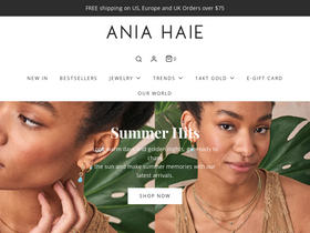 'aniahaie.com' screenshot