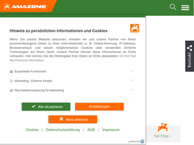 'amazone.de' screenshot