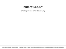 'inliterature.net' screenshot