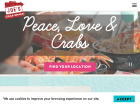 'joescrabshack.com' screenshot
